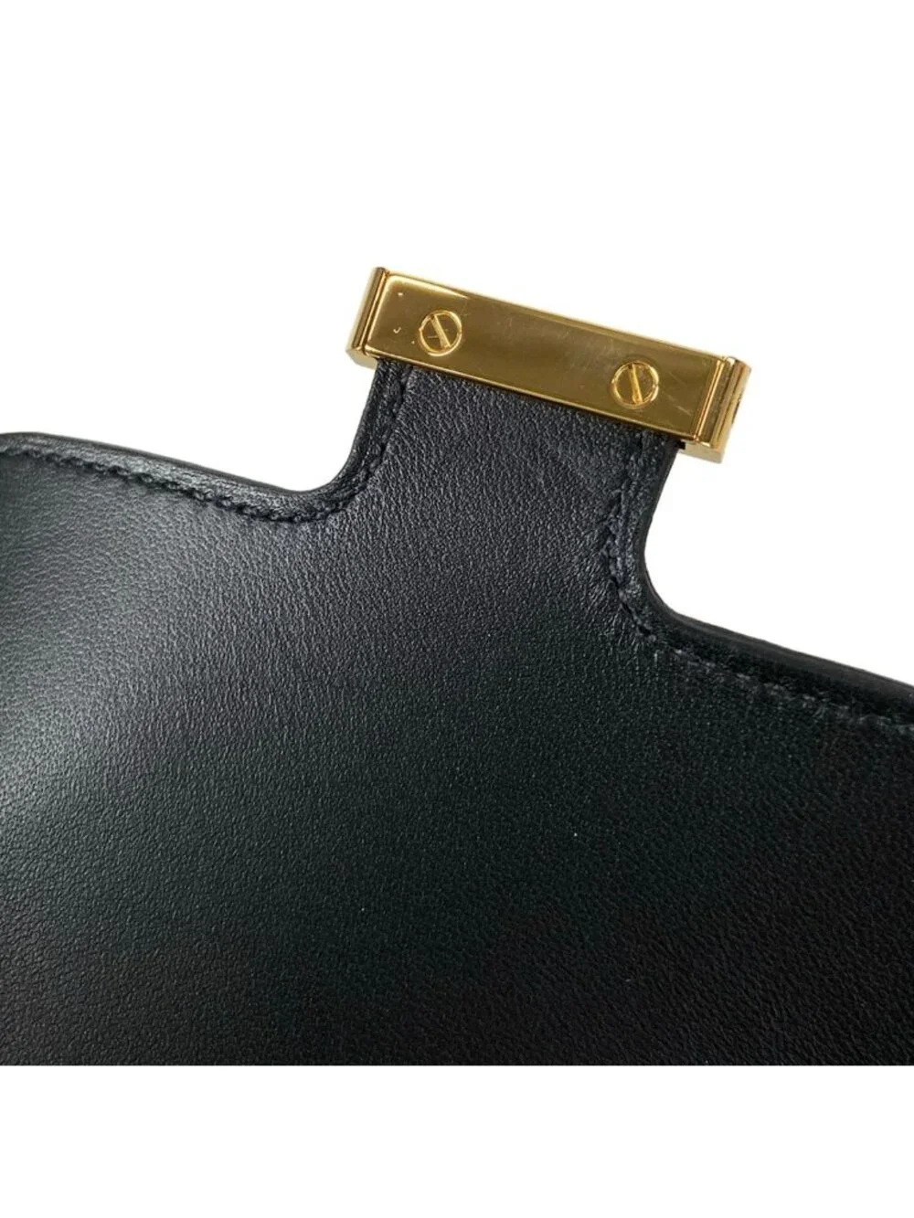 Hermes Wallet Constance Slim Black Gold
